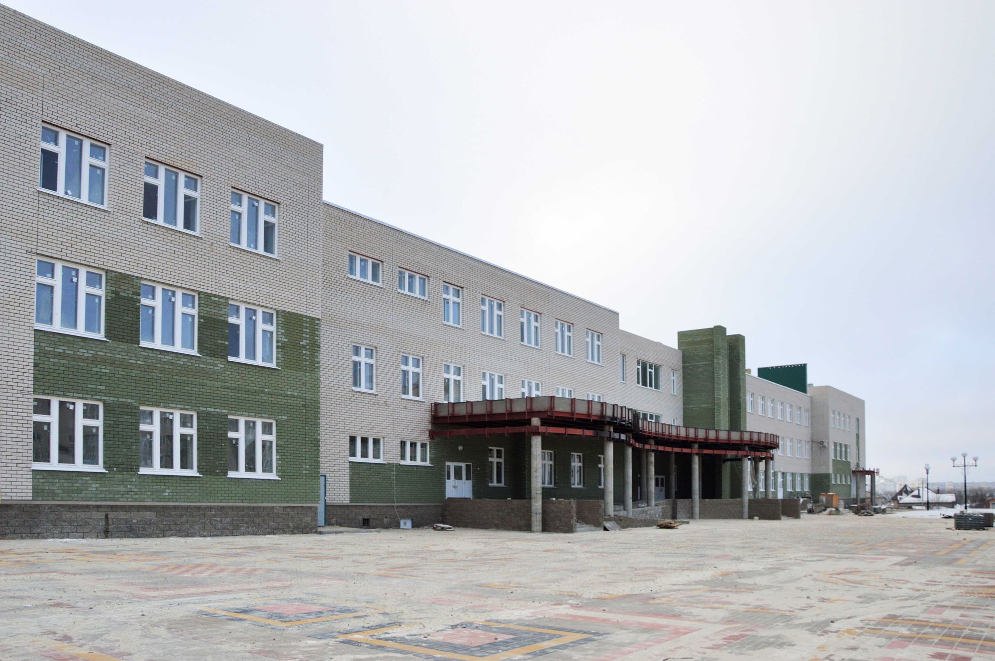Продолжается строительство школы  в микрорайоне «Новый-2»