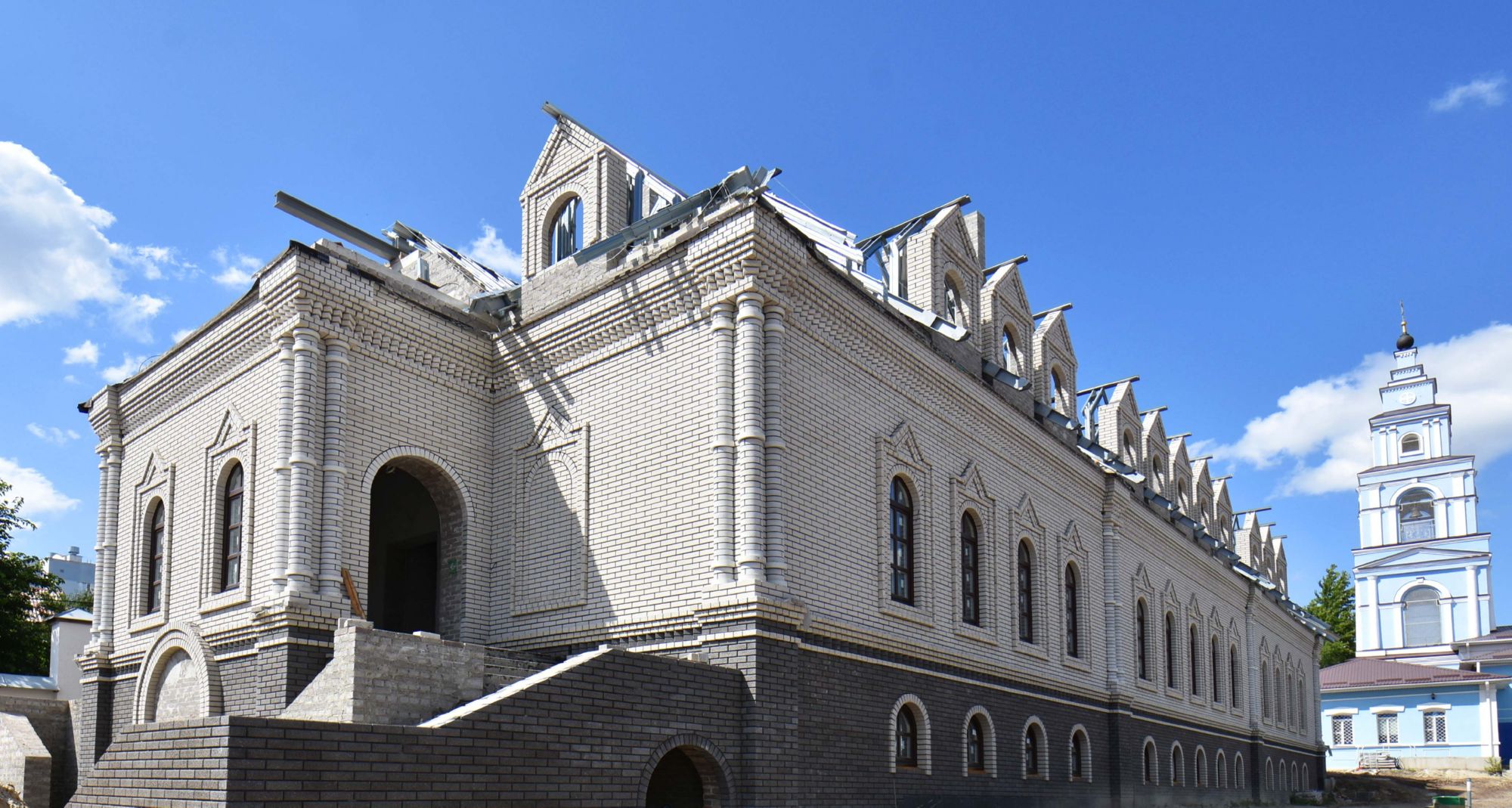 Строительство Игуменского корпуса Марфо-Мариинского монастыря