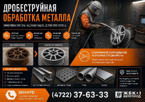 Дробеструйная обработка металла