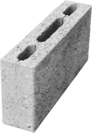 Камень рядовой СКЦ - 2Р (390х90х188 мм)